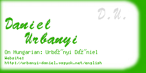 daniel urbanyi business card